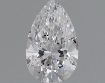 Unique 0.43 CT Pear Shape D Color SI1 Clarity Lab Grown Diamond For the Faint Echo