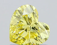 Top Quality Of 0.72 CT Heart Shape Fancy Intense Yellow Color VS1 Clarity Moissanite Diamond For Gift