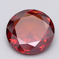 Bright 2.47 CT Rose Cut Shape Fancy Red Color I1 Clarity Moissanite Diamond For Propose Ring