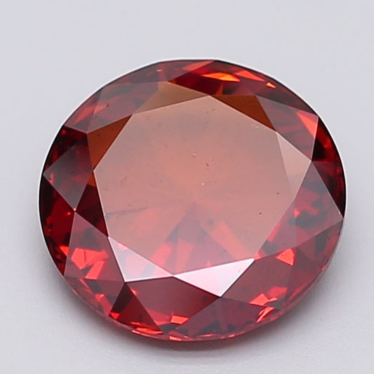 Bright 2.47 CT Rose Cut Shape Fancy Red Color I1 Clarity Moissanite Diamond For Propose Ring