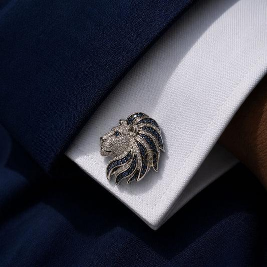 Luxury Animal Inspired Gemstone Cufflinks – Snake, Owl, Lion & Panther - view 4