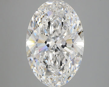 Exclusive 4.05 CT Oval Shape D Color VVS2 Clarity Lab grown Diamond For Slow Fire