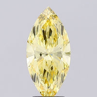 Latest Of 3.02 CT Marquise Shape Fancy Intense Yellow Color VS2 Clarity Lab Grown Diamond For Kind Hours