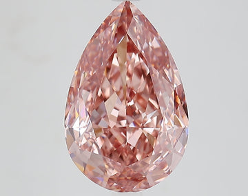 Stunning 4.88 CT Pear Shape Fancy Vivid Pink Color VS1 Clarity Lab grown Diamond For Wedding Ring
