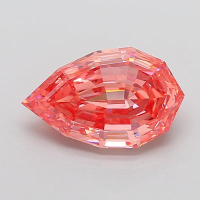 5.14 Ct Antique Cut Fancy Vivid Pink Moissanite - VS2 Clarity
