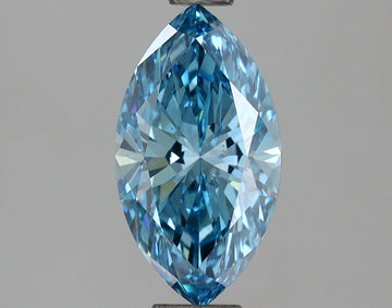 Dazzling 1.22 CT Marquise Shape Fancy Vivid Blue Color VS1 Clarity Lab grown Diamond For her Ring