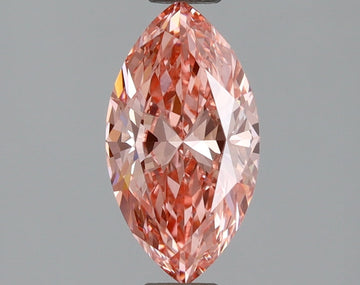 Shiny 1.01 CT Marquise Shape Fancy Vivid Pink Color VVS2 Clarity Lab grown Diamond For Ring