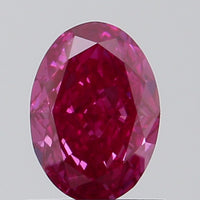 Sparkling 1.05 CT Oval Shape Fancy Deep Pink Color VS1 Clarity Moissanite Diamond For Anniversary Ring