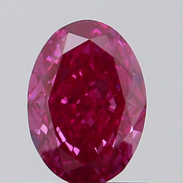 Sparkling 1.05 CT Oval Shape Fancy Deep Pink Color VS1 Clarity Moissanite Diamond For Anniversary Ring