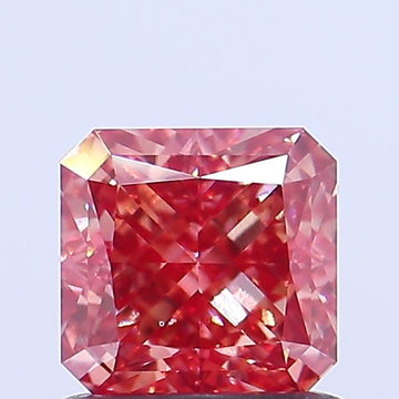 Sparkling Fancy Intense Pink Color 1.10 CT Radiant Shape VS1 Clarity Moissanite Diamond For Cocktail Ring