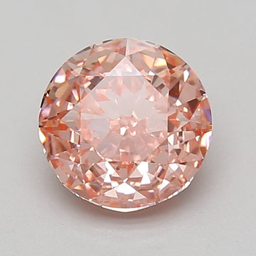 Shiny 2.02 CT Round Shape Fancy Vivid Pink Color VS1 Clarity Moissanite Diamond For Wedding Ring