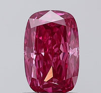 Luxury 1.51 CT Cushion Shape Fancy Vivid Pink Color VS1 Clarity Moissanite Diamond For Wedding Ring