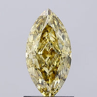 Latest 1.38 CT Marquise Shape Fancy Intense Yellow Color SI1 Clarity Moissanite Diamond For Gift Ring