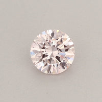 Stunning choice 0.31 CT Round Shape Fancy Light Pink Color VVS2 Clarity Lab Grown Diamond For One Sky