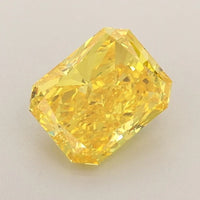 Beautiful 0.91 CT Radiant Shape Fancy Vivid Yellow Color VVS1 Clarity Moissanite Diamond For That Whisper
