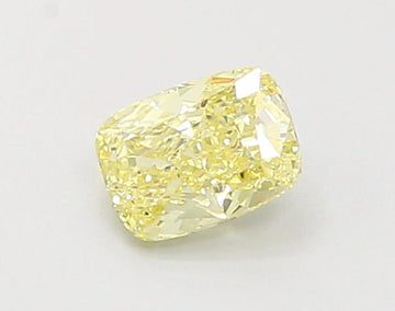 Top Quality 0.29 CT Cushion Shape Fancy Yellow Color VS1 Clarity Lab Grown Diamond For That Whisper