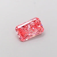 Brilliant 1.00 CT Radiant Shape Fancy Vivid Pinkish Pink Color SI1 Clarity Moissanite Diamond For Custom Ring