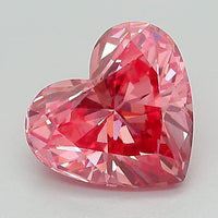 Custom Luxury Of 1.50 CT Heart Shape Fancy Intense Pink Color VS2 Clarity Moissanite Diamond For Lost Hours