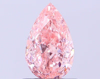 Excellent 0.70 CT Pear Shape Fancy Vivid Pink Color VS2 Clarity Lab Grown Diamond For One Step