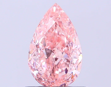 Excellent 0.70 CT Pear Shape Fancy Vivid Pink Color VS2 Clarity Lab Grown Diamond For One Step