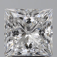 Sparkling 3.04 CT Princess Shape E Color VVS1 Clarity Lab Grown Diamond For Her Smile
