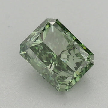 Hot Spelling One 0.91 CT Radiant Shape Fancy Vivid Green Color VS1 Clarity Lab Grown Diamond For Hidden Glow