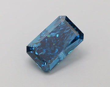 Great Radiant Shape Fancy Vivid Blue Color 1.24 CT SI1 Clarity Moissanite Diamond For Gift Ring