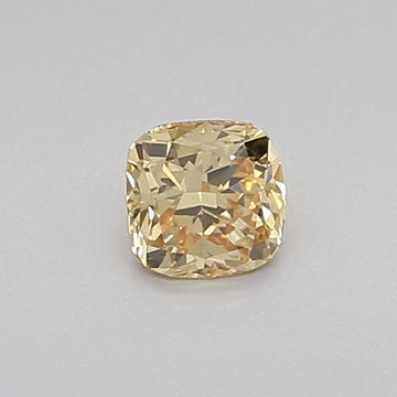 Fantastic 0.33 CT Cushion Shape Fancy  Intense Brownish Yellow Color VS1 Clarity Lab Grown Diamond For Quiet Spark