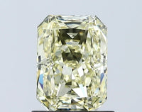 Beautiful Fancy Yellow Color VVS2 Clarity 1.07 CT Radiant Shape Moissanite Diamond For Party Ring