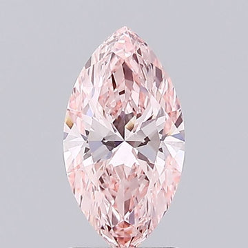Unique VS1 Clarity 1.33 CT Marquise Shape Fancy Vivid Pink Color Lab grown Diamond For Birthday Ring
