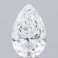 Classic 5.03 CT Pear Shape D Color VVS1 Clarity Lab Grown Diamond For Warm Dusk