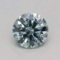 Timeless choice 0.31 CT Round Shape Fancy Intense Blue Green Color VVS2 Clarity Lab Grown Diamond For Soft Turns