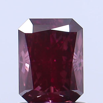 Hot Selling SI1 Clarity 1.02 CT Radiant Shape Fancy Purplish Pink Color Moissanite Diamond For Surprise Ring