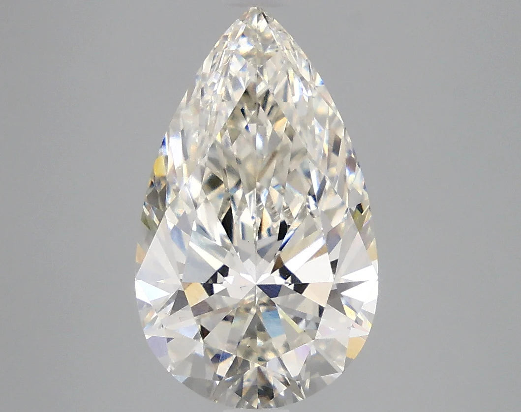Designer 3.81 CT Pear Shape I Color VS1 Clarity Moissanite Diamond For Someone Ring