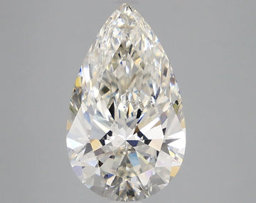 Designer 3.81 CT Pear Shape I Color VS1 Clarity Moissanite Diamond For Someone Ring