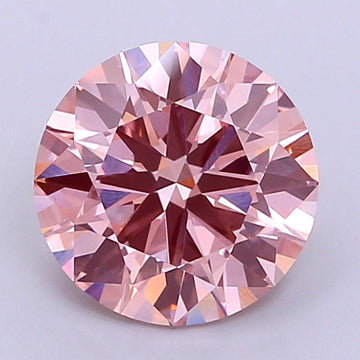 Latetst 2.54 CT Round Shape Fancy Vivid Pink Color VS1 Clarity Moissanite Diamond For Propose Ring