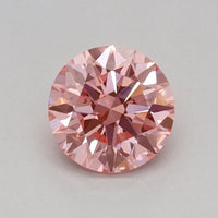 Top Quality choice 0.32 CT Round Shape Fancy Vivid Pink Color VVS2 Clarity Lab Grown Diamond For That Calm