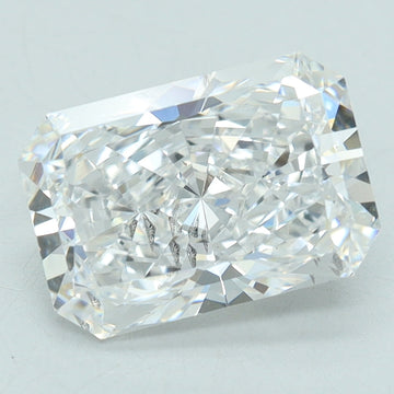 Premium 1.88 CT Radiant Shape D Color SI1 Clarity Lab grown Diamond For Slow Glow