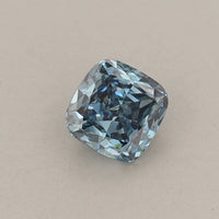 Perfect 0.33 CT Cushion Shape Fancy Vivid Blue Color VS1 Clarity Lab Grown Diamond For Held Moments