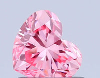 Hot Selling Of 0.80 CT Heart Shape Fancy Vivid Pink Color VS1 Clarity Moissanite Diamond For Cocktail Shine