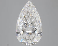 Classic 5.04 CT Pear Shape D Color VVS1 Clarity Lab Grown Diamond For Warm Dusk