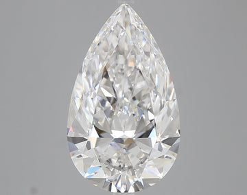 Classic 5.04 CT Pear Shape D Color VVS1 Clarity Lab Grown Diamond For Warm Dusk