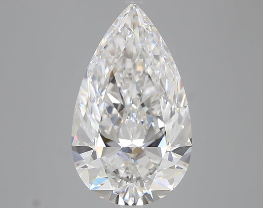 Classic 5.04 CT Pear Shape D Color VVS1 Clarity Lab Grown Diamond For Warm Dusk