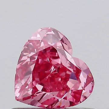 Stunning Of 0.72 CT Heart Shape Fancy Vivid Pink Color VS1 Clarity Moissanite Diamond For Birthday Gift