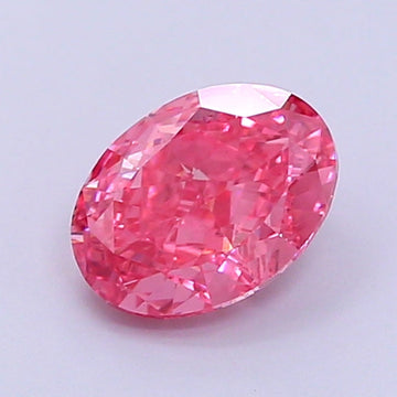 Hot Selling VS2 Clarity 1.08 CT Oval Shape Fancy Vivid Pink Color Moissanite Diamond For Special one Ring
