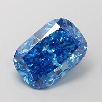 Fine 1.55 CT Cushion Shape Fancy Vivid Blue Color VS1 Clarity Moissanite Diamond For Engagement Ring