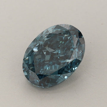 Affordable Fancy Deep Blue Color 1.14 CT Oval Shape VS1 Clarity Moissanite Diamond For Engagement Ring