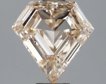 Custom Luxury Light Brown Orange Color 1.00 CT Antique Shape VS2 Clarity Moissanite Diamond For Wedding Ring
