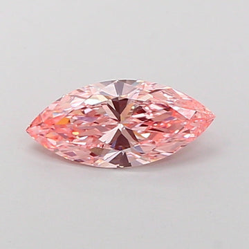 Bright Marquise Shape Fancy Vivid Pink Color 1.00 CT VS2 Clarity Lab grown Diamond For Propose Ring