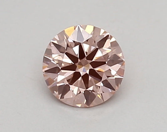 Ultimate choice 0.32 CT Round Shape Fancy  Intense Pink Color VVS2 Clarity Lab Grown Diamond For True Lines